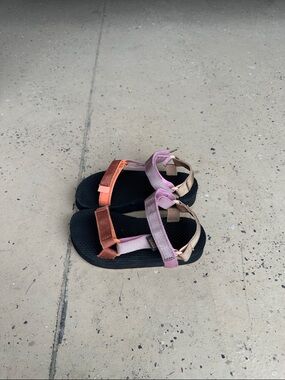 Teva Pink and Peach Webbing Strap Sandal-1